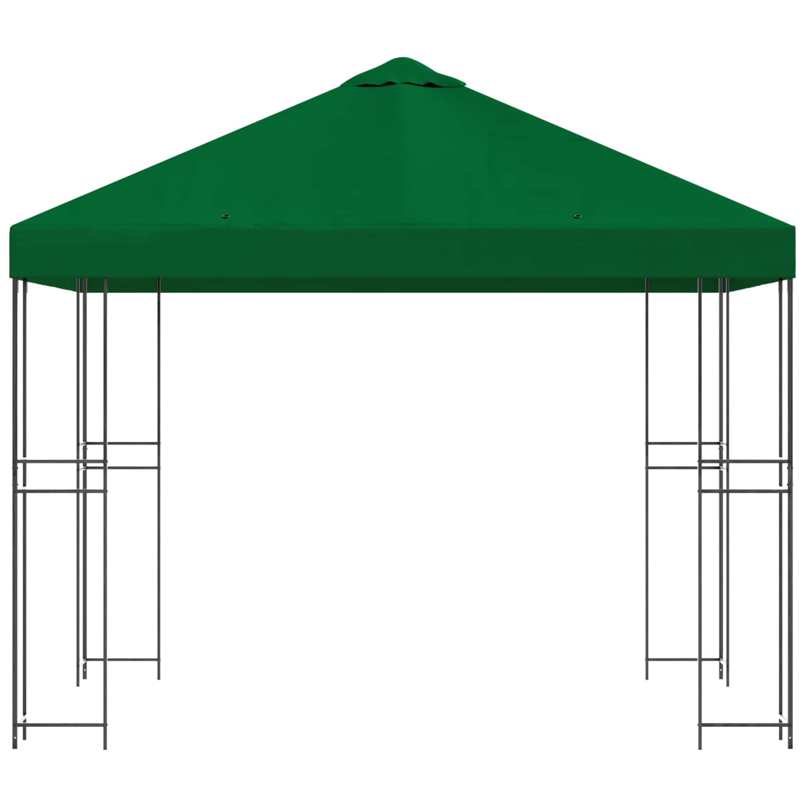 Prieel 3 x 3 m Groen Polyester en staal 190 gsm image 3