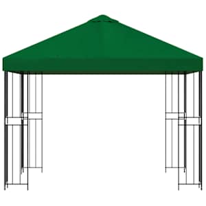 Altán 3 x 3 m Zelená Polyester a ocel 190 gsm - obrázek 3
