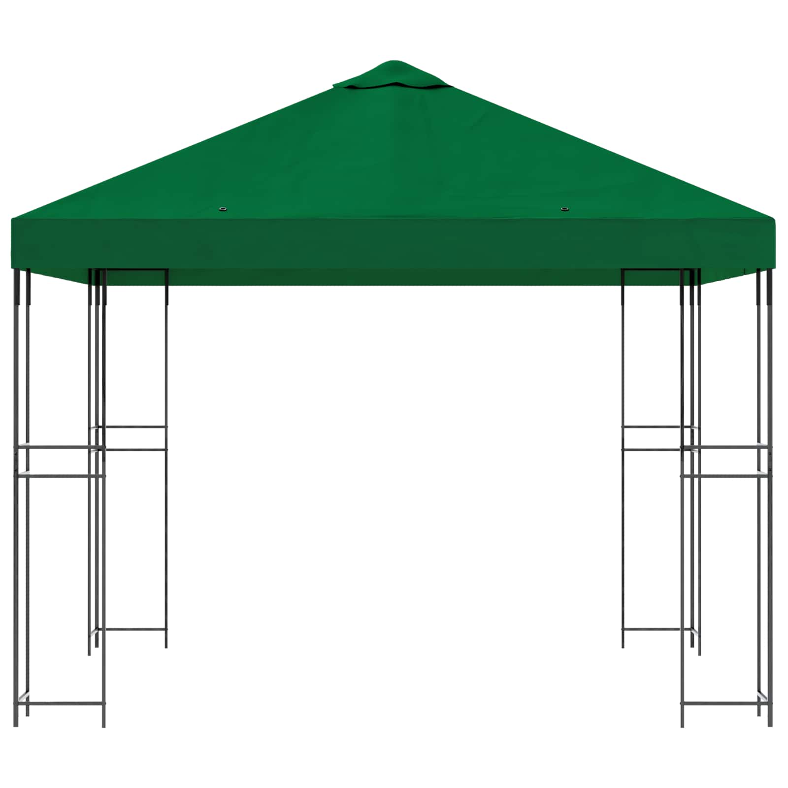 Prieel 3 x 3 m Groen Polyester en staal 190 gsm image 4