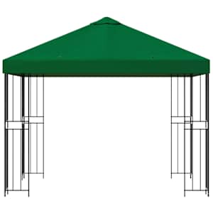 Altán 3 x 3 m Zelená Polyester a ocel 190 gsm - obrázek 4