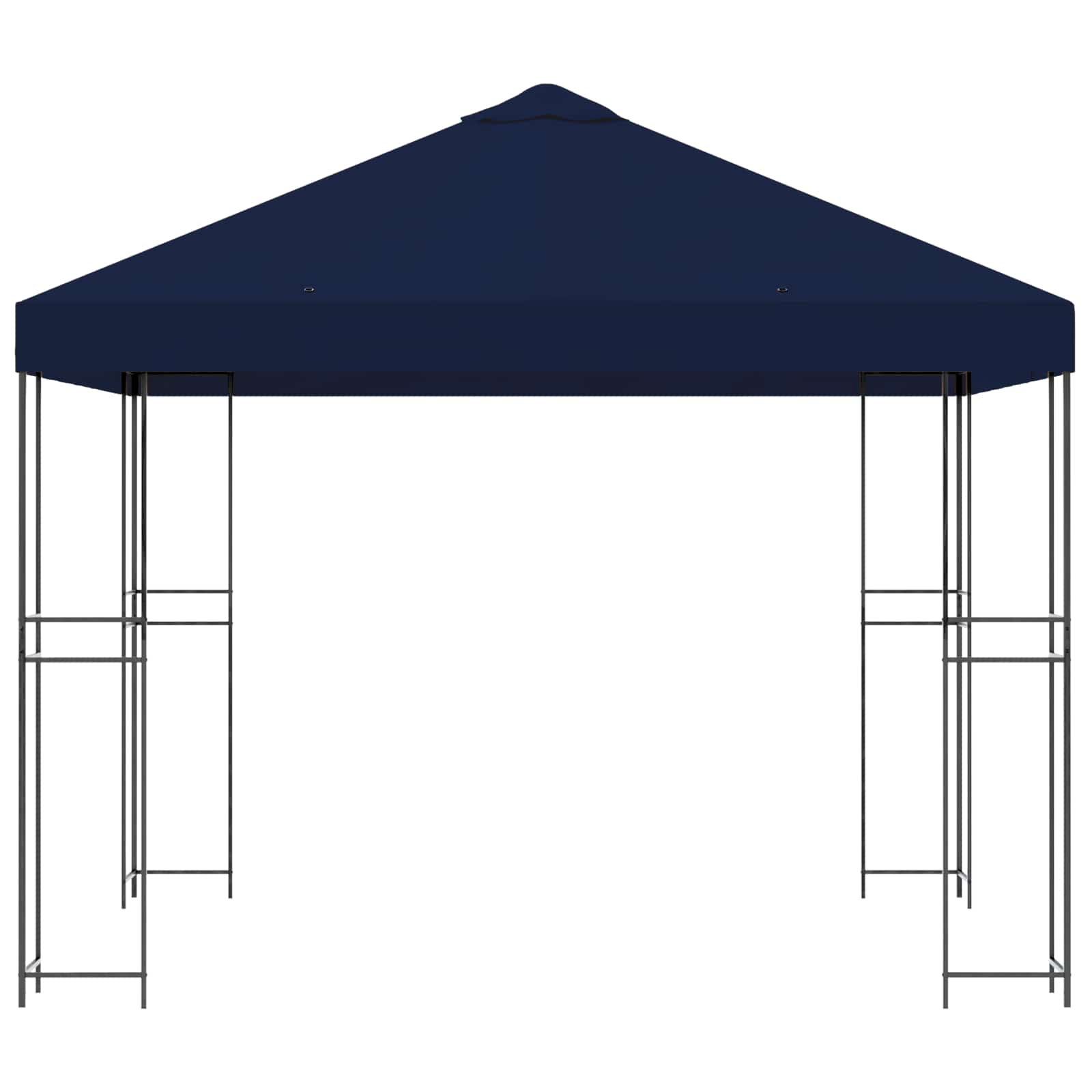 Prieel 3 x 3 m Blauw Polyester en staal 190 gsm image 4