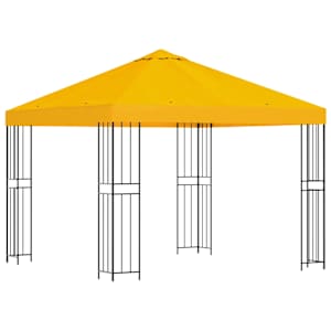 vidaXL Paviljon 3 x 3 m Kollane Pol&uuml;ester ja teras 190 gsm