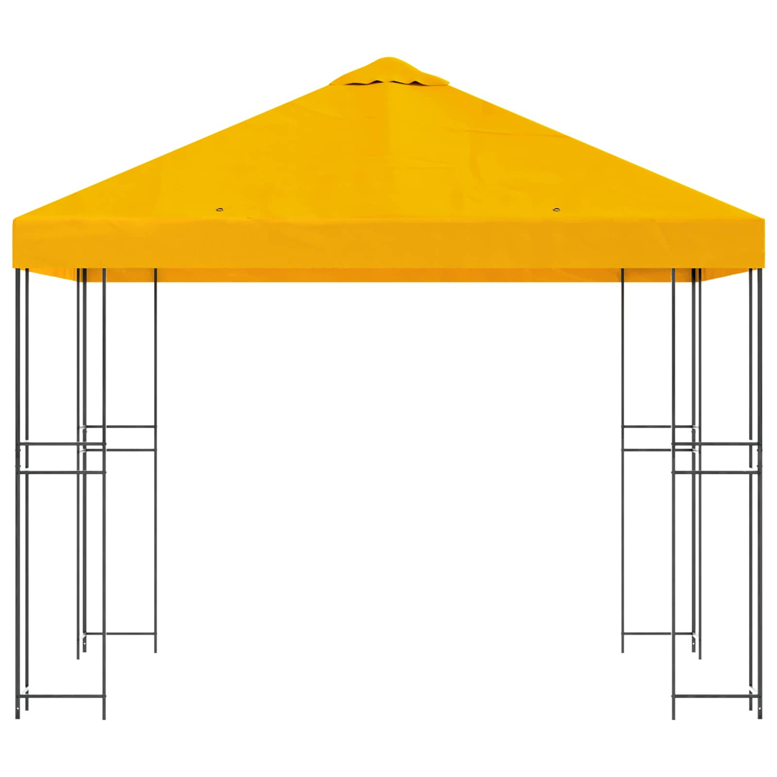 Prieel 3 x 3 m Geel Polyester en staal 190 gsm image 3