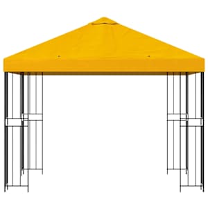 Altán 3 x 3 m Žlutá Polyester a ocel 190 gsm - obrázek 4
