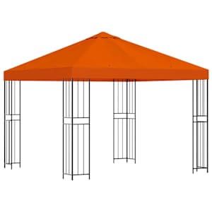 Altán 3 x 3 m Oranžová Polyester a ocel 190 gsm - obrázek 2
