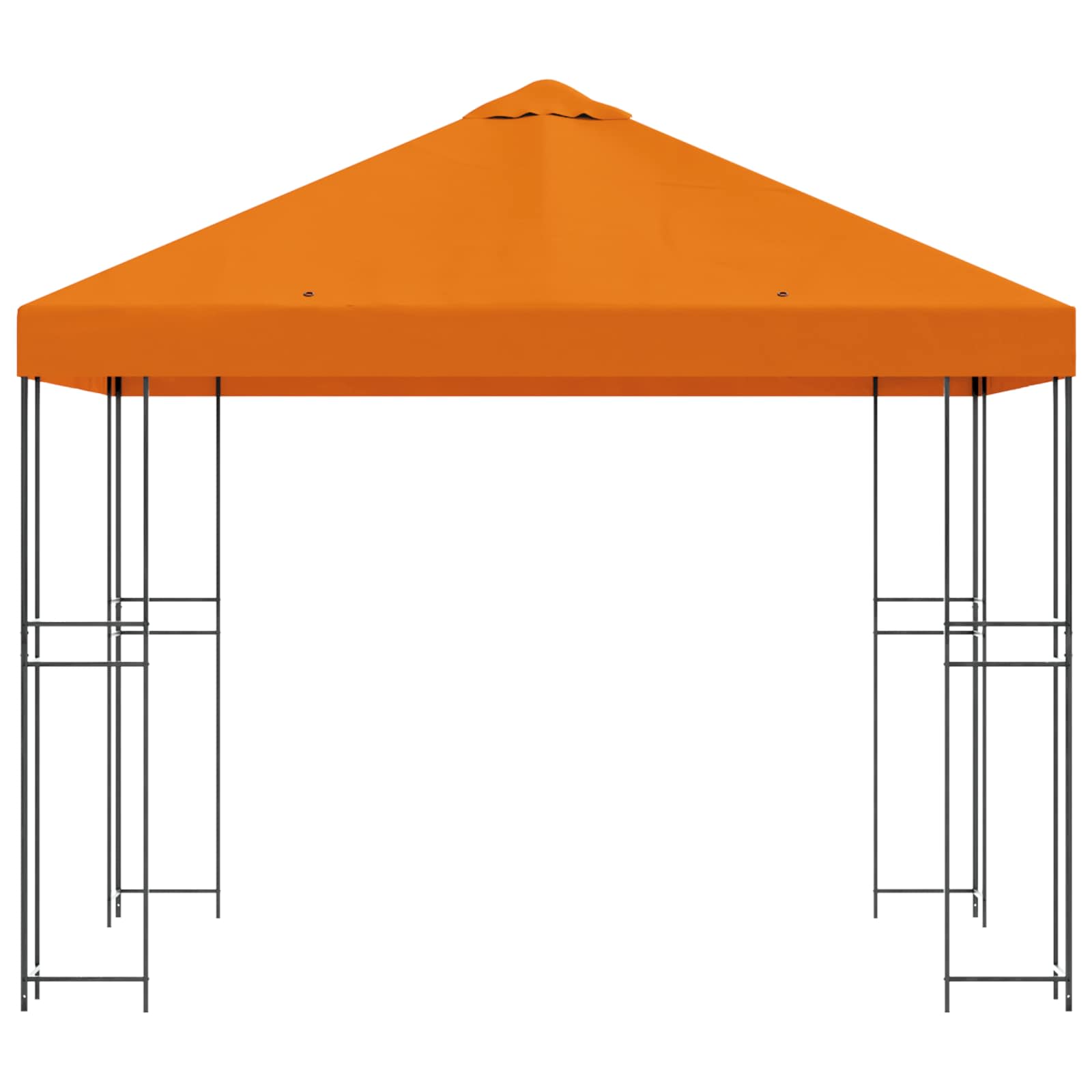 Prieel 3 x 3 m Oranje Polyester en staal 190 gsm image 3