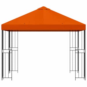 Altán 3 x 3 m Oranžová Polyester a ocel 190 gsm - obrázek 3