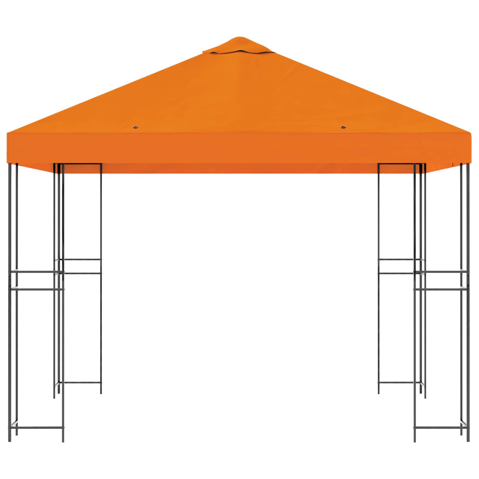 Prieel 3 x 3 m Oranje Polyester en staal 190 gsm image 4
