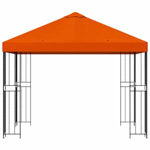 Altán 3 x 3 m Oranžová Polyester a ocel 190 gsm - obrázek 4