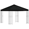vidaXL Paviljon 3 x 3 m Must Pol&uuml;ester ja teras 190 gsm