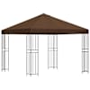 vidaXL Paviljon 3 x 3 m Pruun Pol&uuml;ester ja teras 190 gsm