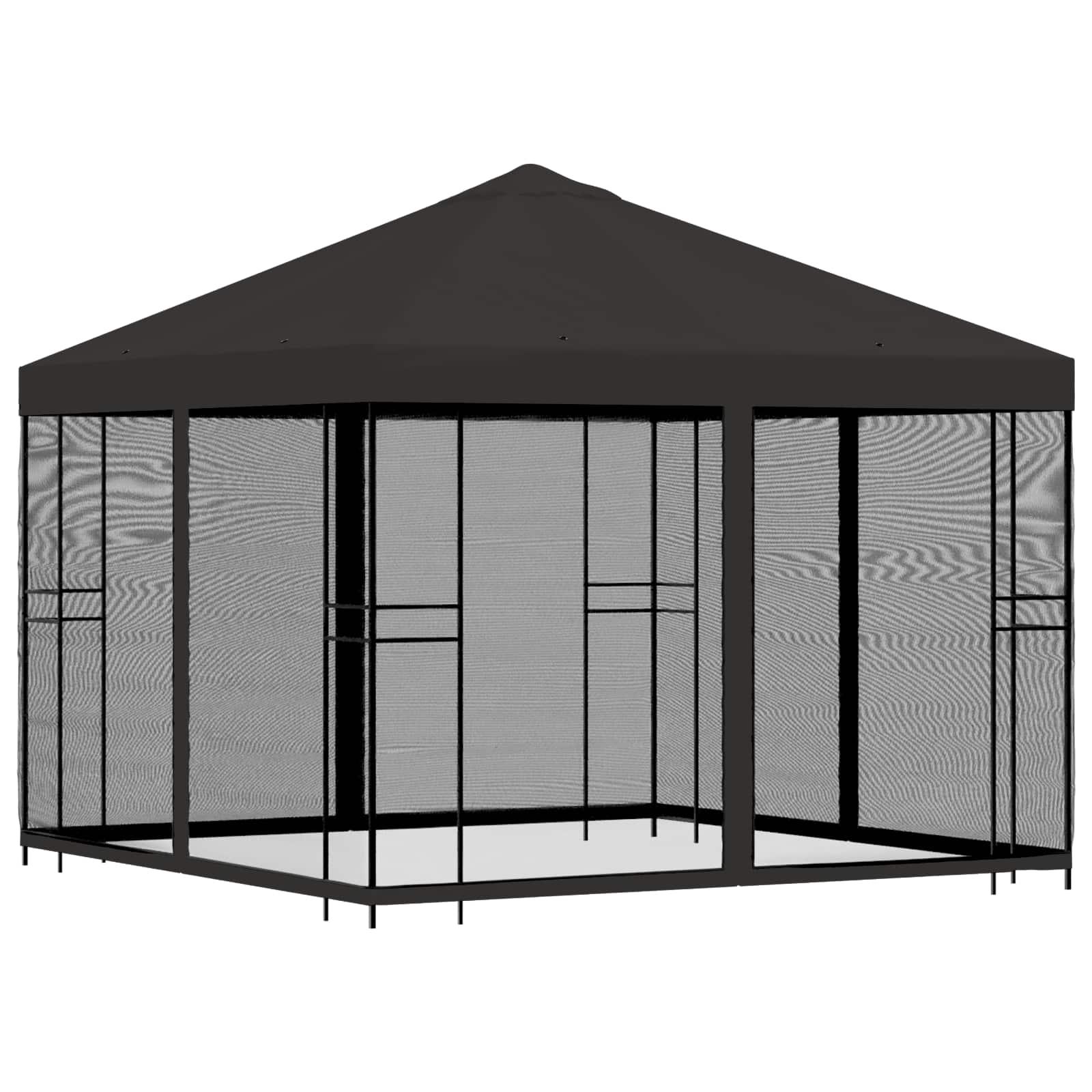 Tuin Gazebo met Zijwanden 3 x 3 m Antracietkleurig image 3