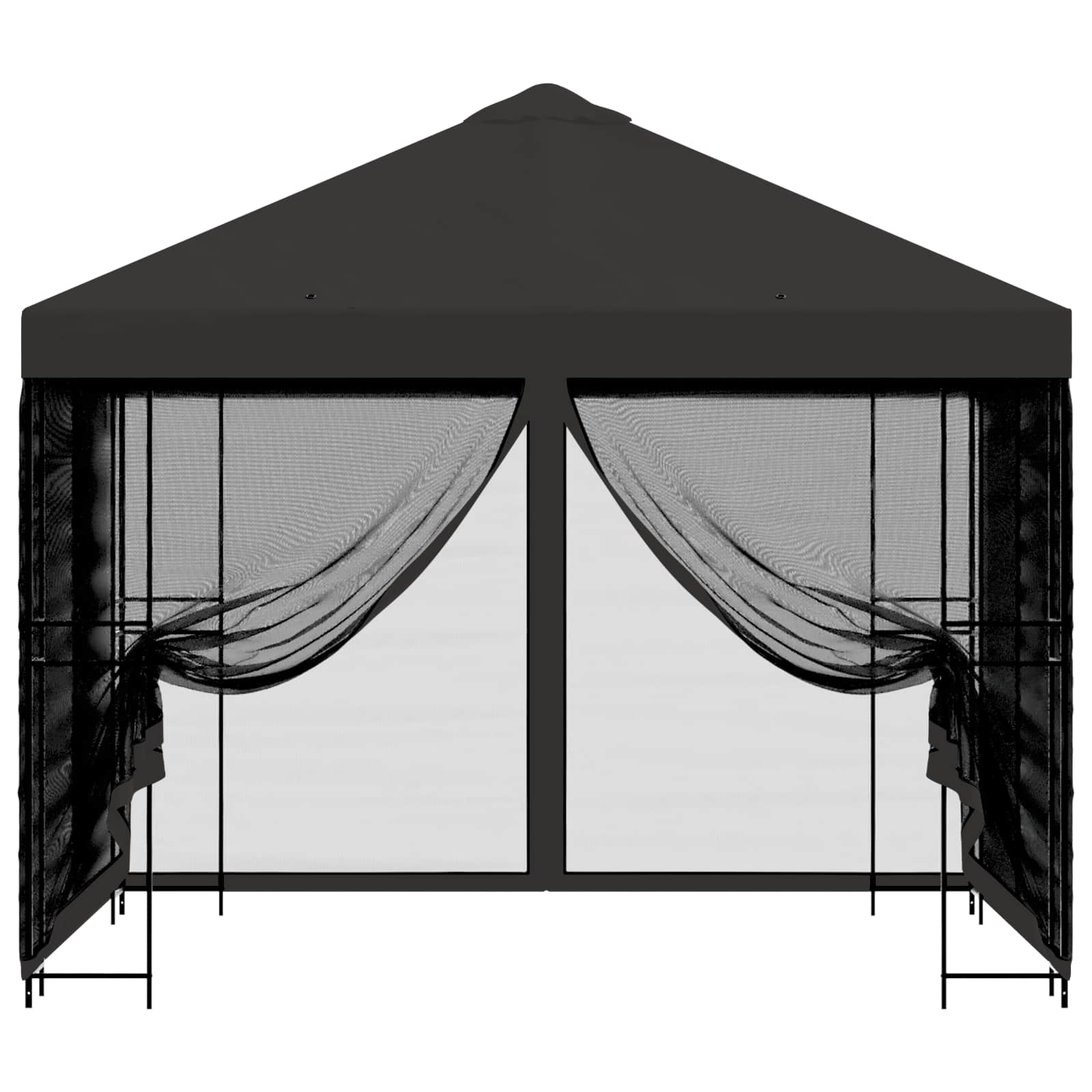 Tuin Gazebo met Zijwanden 3 x 3 m Antracietkleurig image 5