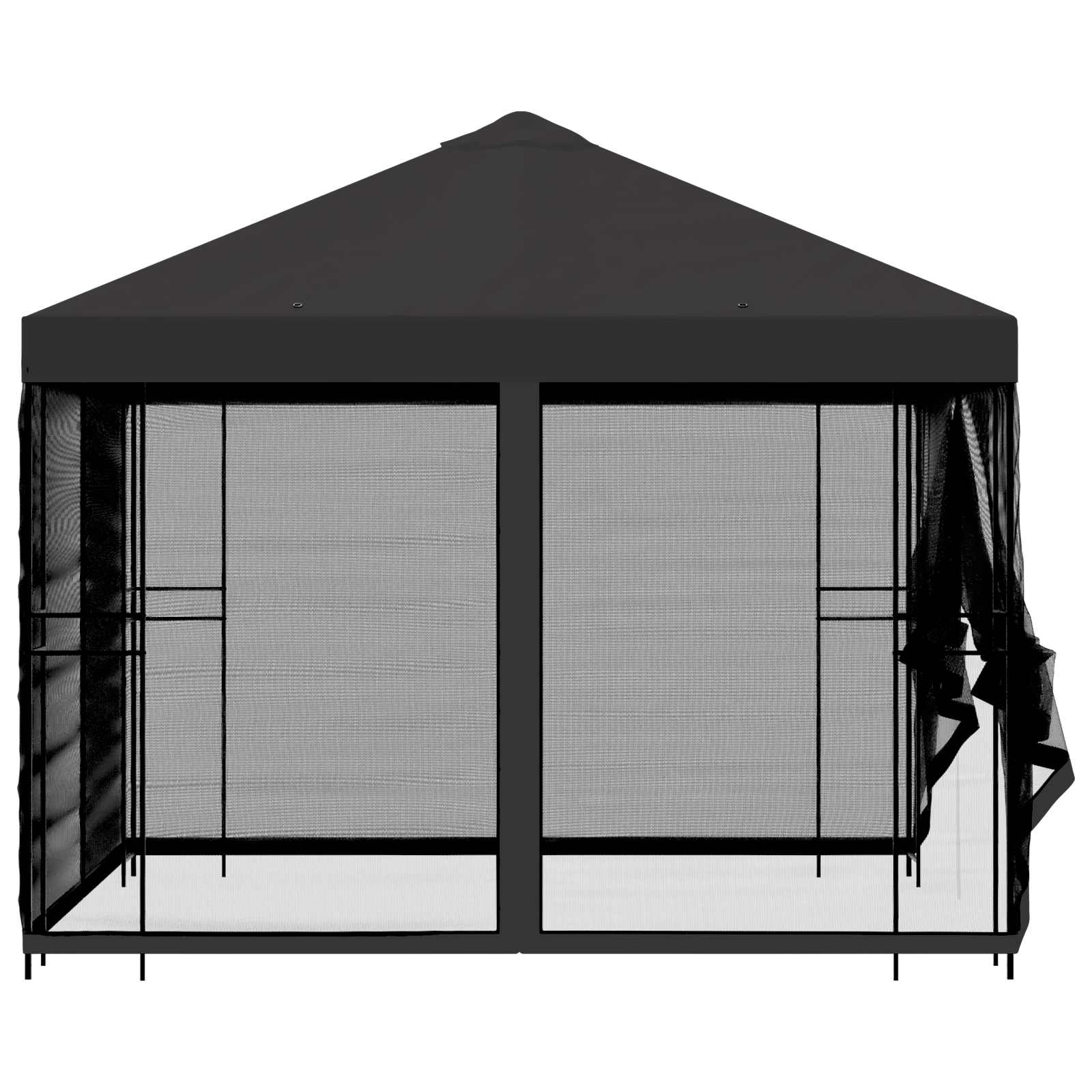 Tuin Gazebo met Zijwanden 3 x 3 m Antracietkleurig image 6