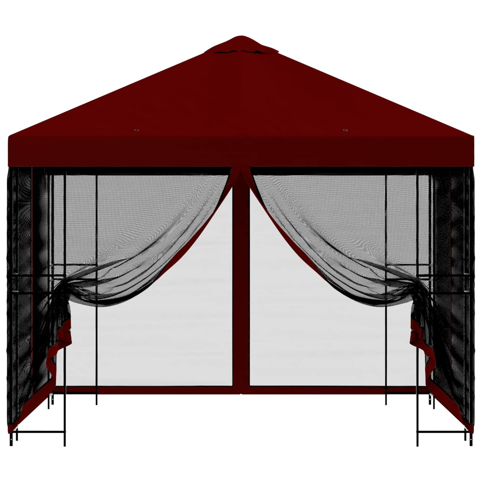 Tuin Gazebo met Zijwanden 3 x 3 m Bordeauxrood image 5