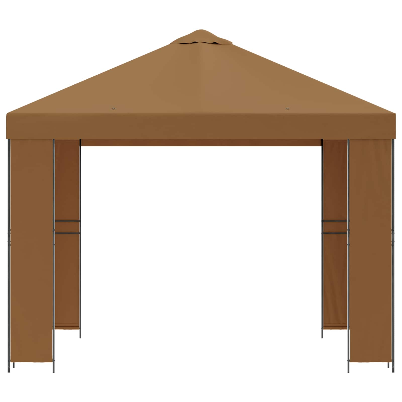 Prieel 3 x 3 m Beige Polyester en staal 190 image 3
