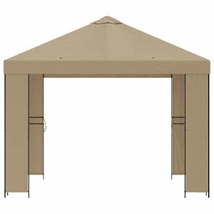 Altán 3 x 3 m Béžová Polyester a ocel 190 gsm - obrázek 3