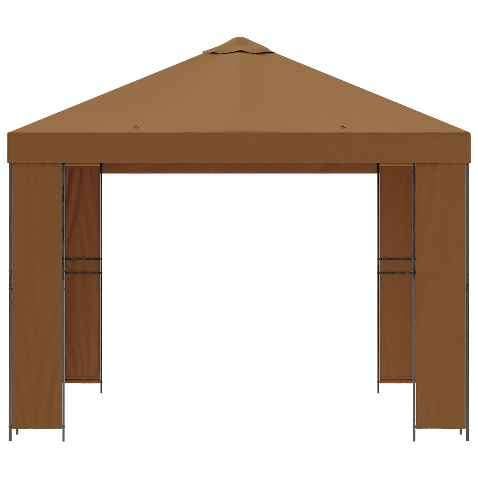 Prieel 3 x 3 m Beige Polyester en staal 190 image 4