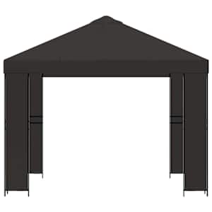 Altán 3 x 3 m Antracitová Polyester a ocel 190 gsm - obrázek 3