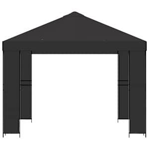 Altán 3 x 3 m Antracitová Polyester a ocel 190 gsm - obrázek 4