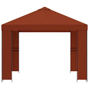 Altán 3 x 3 m Cihlová Polyester a ocel 190 gsm - obrázek 4
