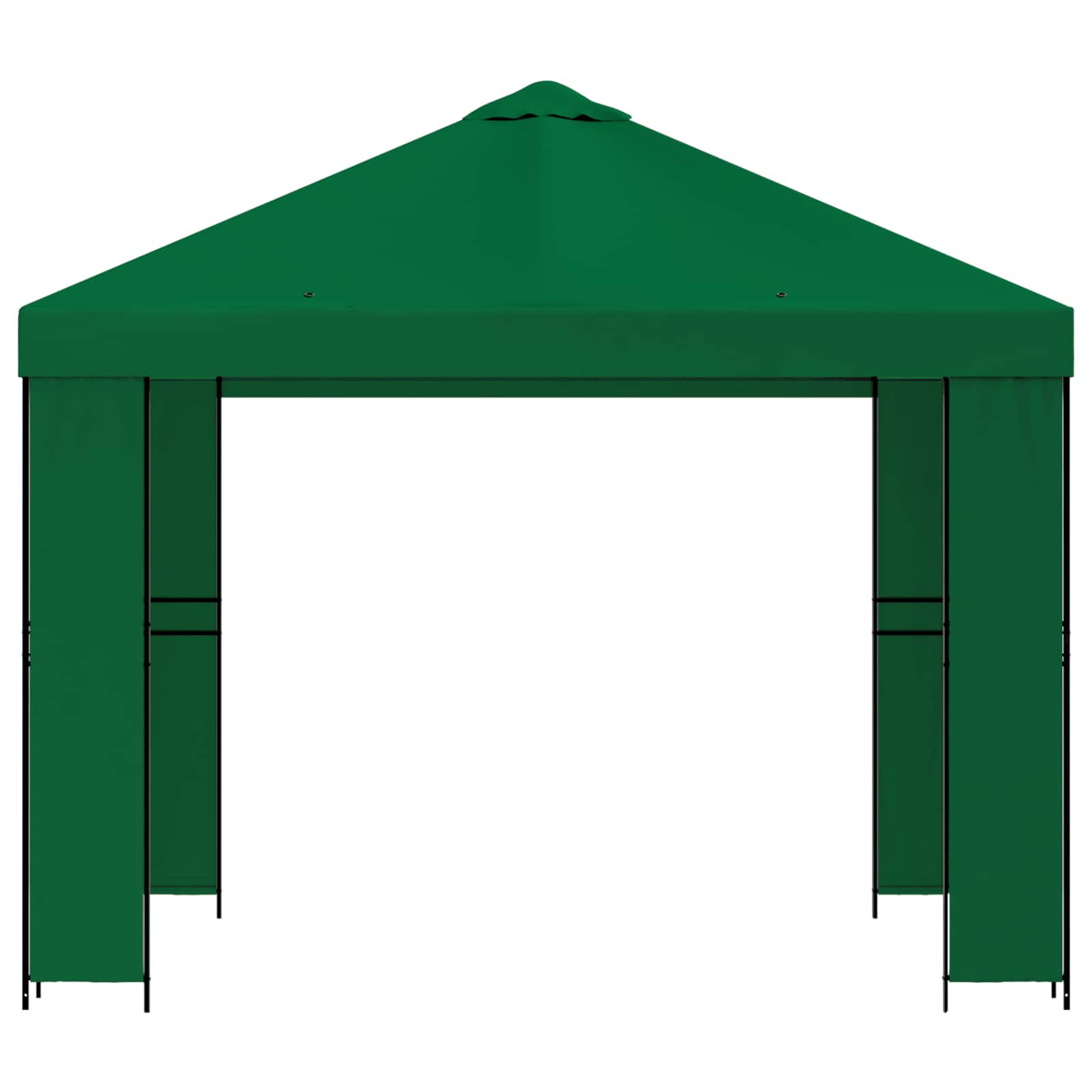 Prieel 3 x 3 m Groen Polyester en staal 190 image 3