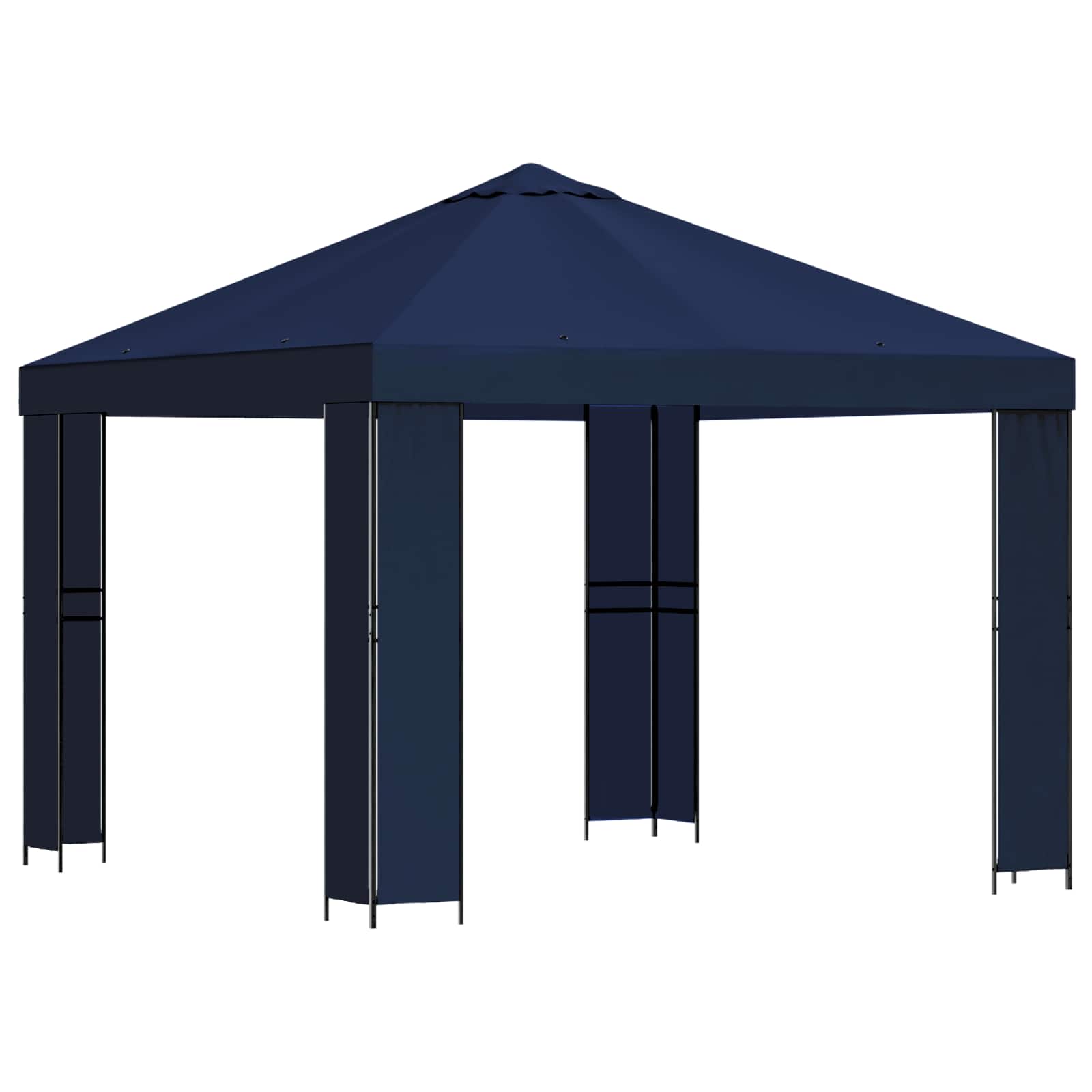 Prieel 3 x 3 m Blauw Polyester en staal 190 image 2