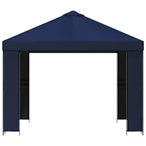 Altán 3 x 3 m Modrá Polyester a ocel 190 gsm - obrázek 3