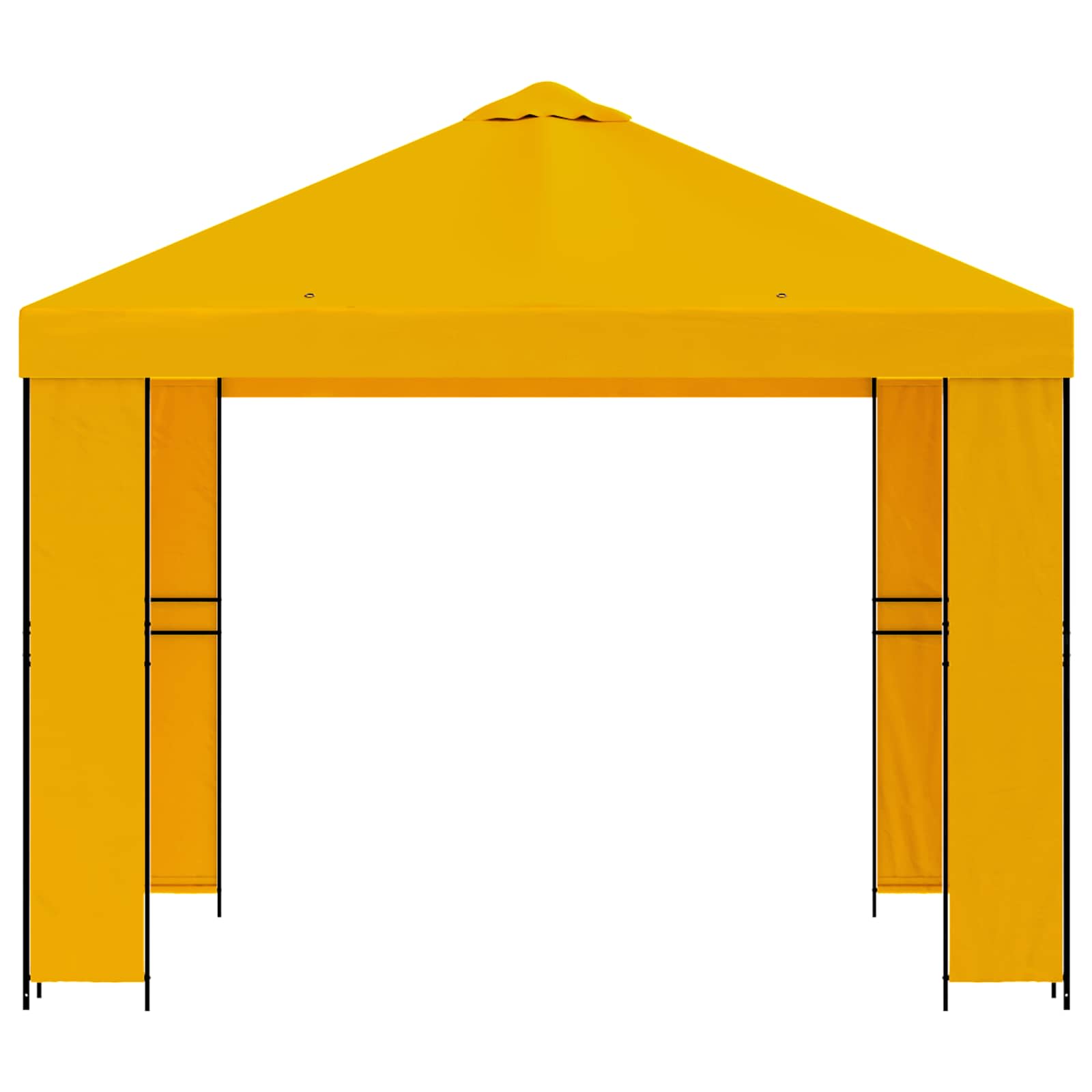 Prieel 3 x 3 m Geel Polyester en staal 190 image 3