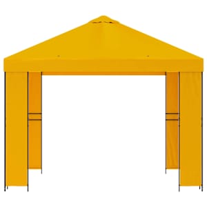 Altán 3 x 3 m Žlutá Polyester a ocel 190 gsm - obrázek 3