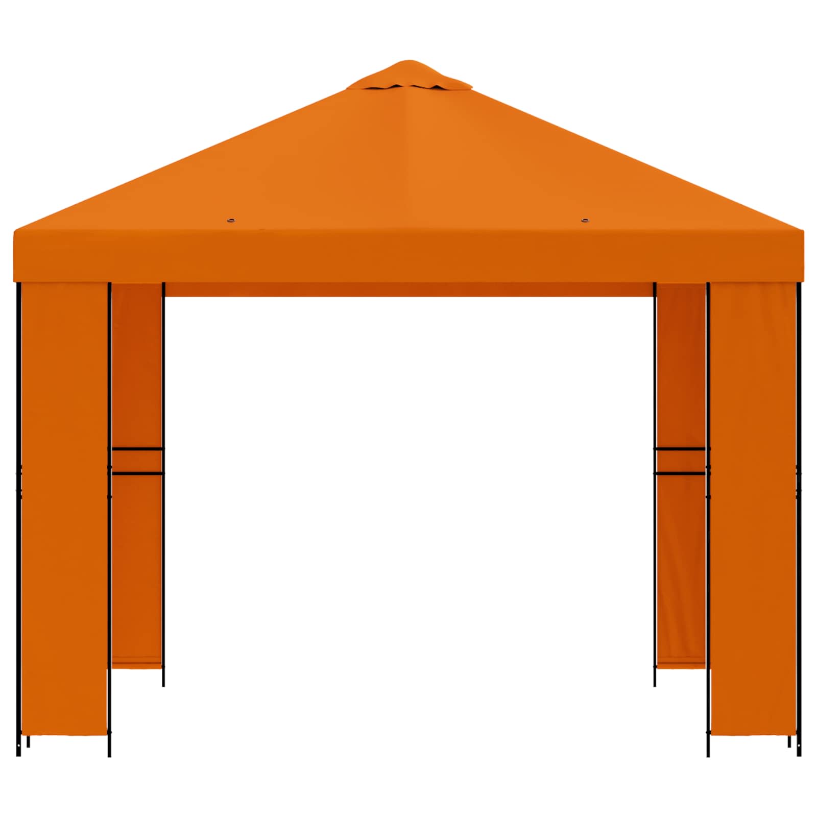 Prieel 3 x 3 m Oranje Polyester en staal 190 image 3
