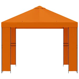 Altán 3 x 3 m Oranžová Polyester a ocel 190 gsm - obrázek 3