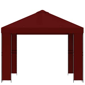 Altán 3 x 3 m Vínová Polyester a ocel 190 gsm - obrázek 3
