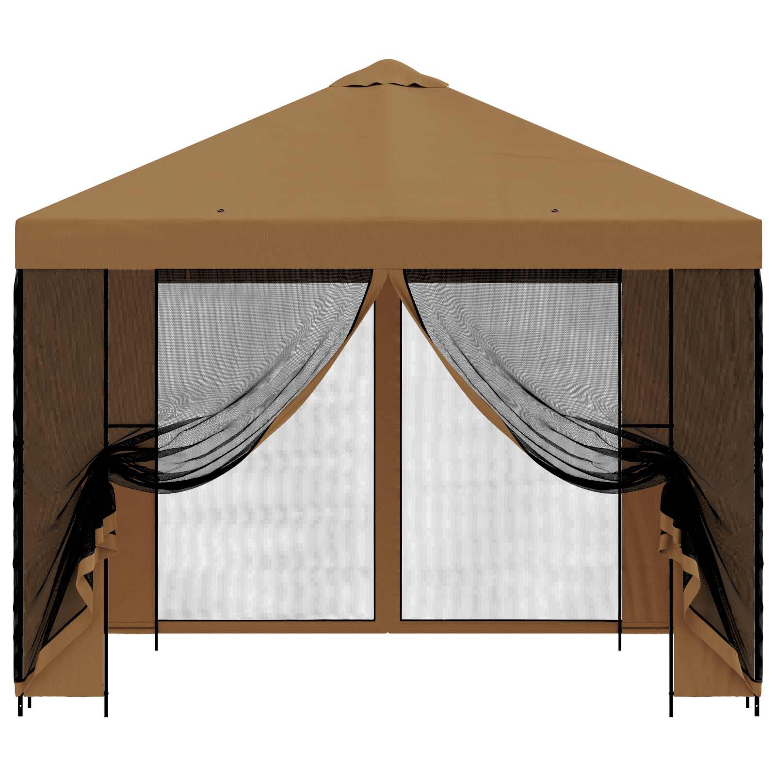 Tuin Gazebo met Zijwanden 3 x 3 m Beige Polyester en staal 190 image 5