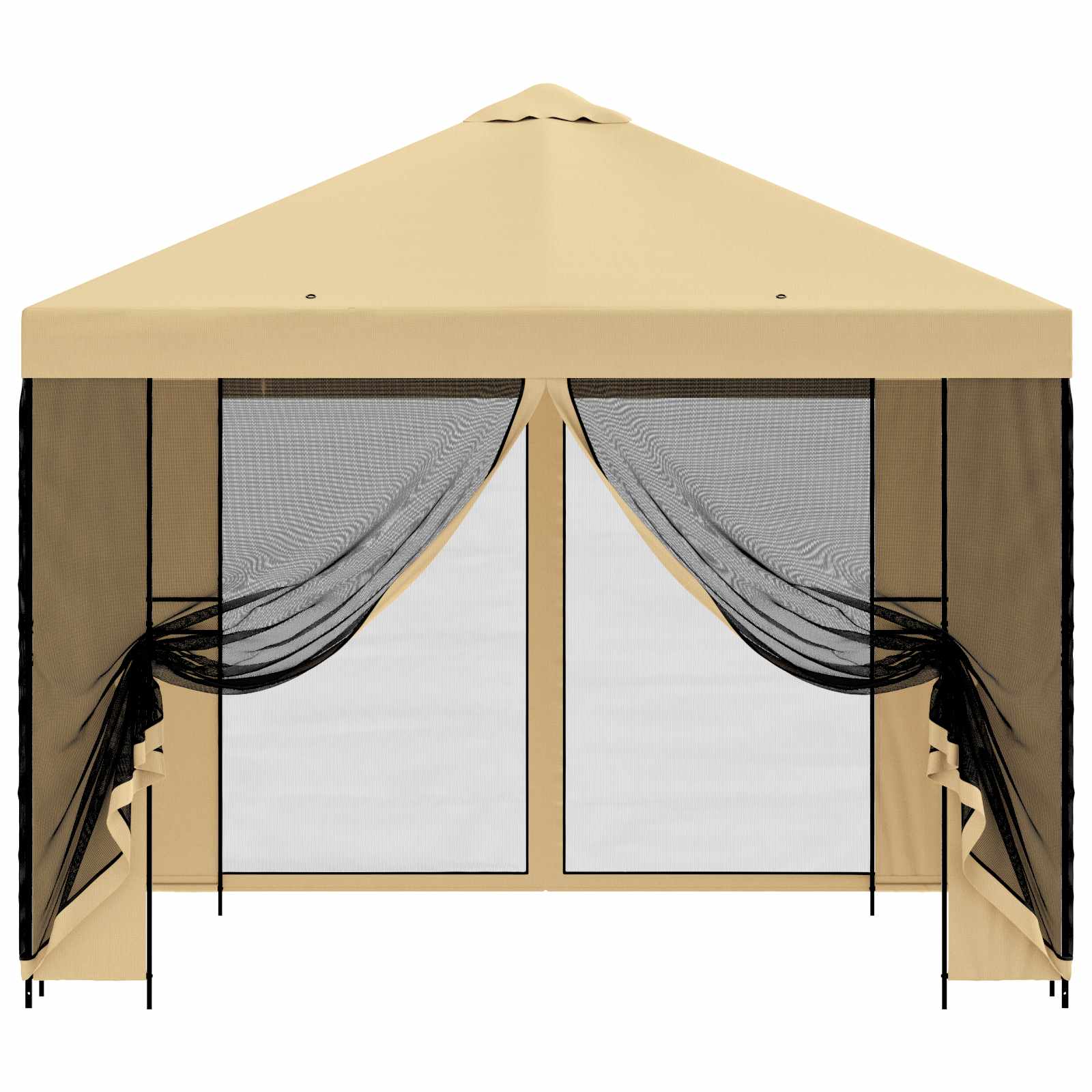 Tuin Gazebo met Zijwanden 3 x 3 m Crèmekleurig image 5
