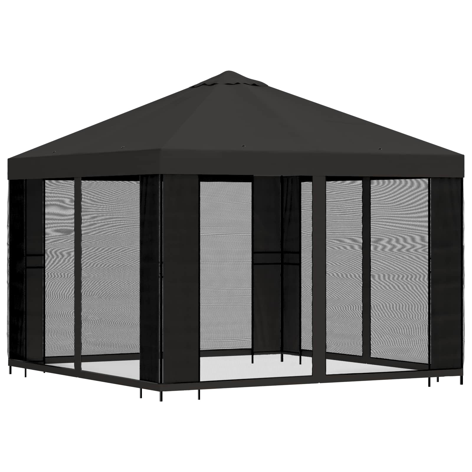Tuin Gazebo met Zijwanden 3 x 3 m Antracietkleurig image 3