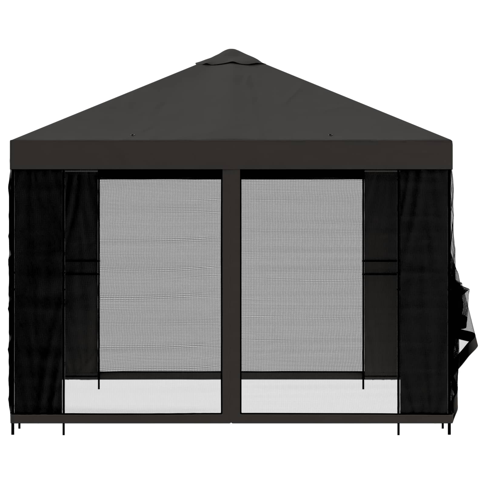 Tuin Gazebo met Zijwanden 3 x 3 m Antracietkleurig image 6