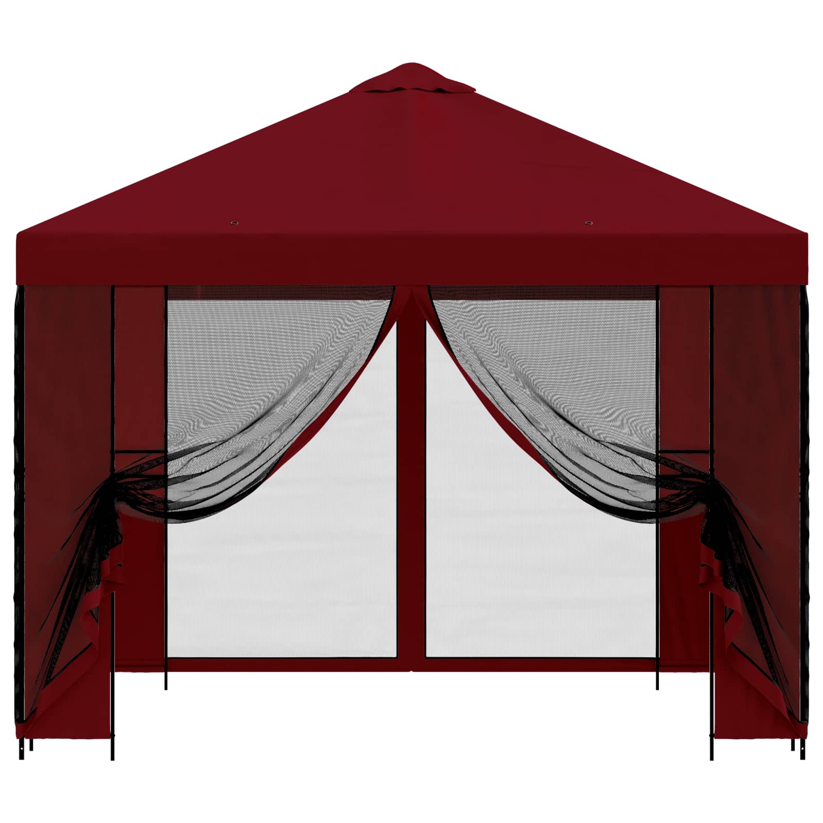 Tuin Gazebo met Zijwanden 3 x 3 m Bordeauxrood image 5
