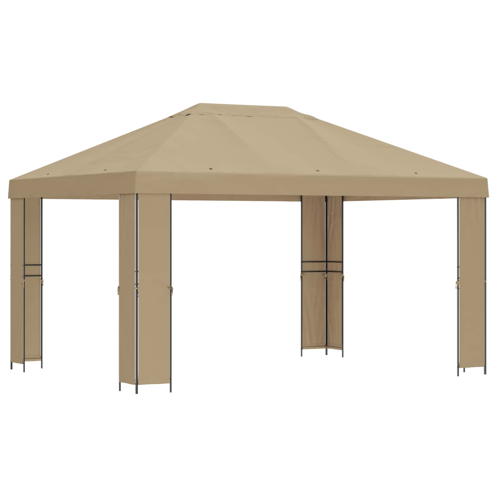 VidaXL Prieel 4 × 3 M Beige Polyester En Staal 190