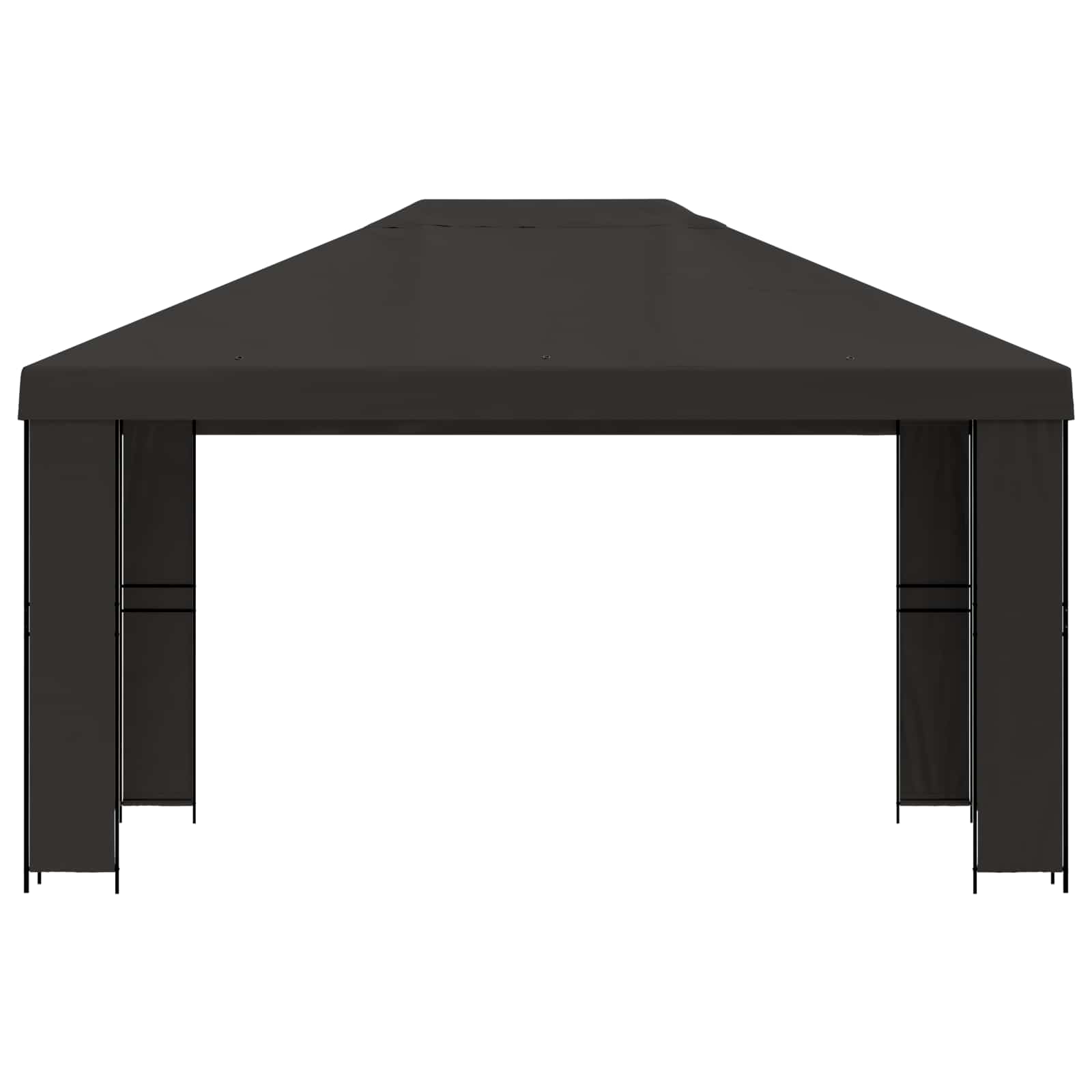 Prieel 4 × 3 m Antracietkleurig Polyester en staal 190 image 3