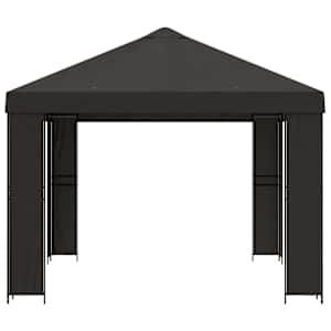 Altán 4 × 3 m Antracitová Polyester a ocel 190 gsm - obrázek 4
