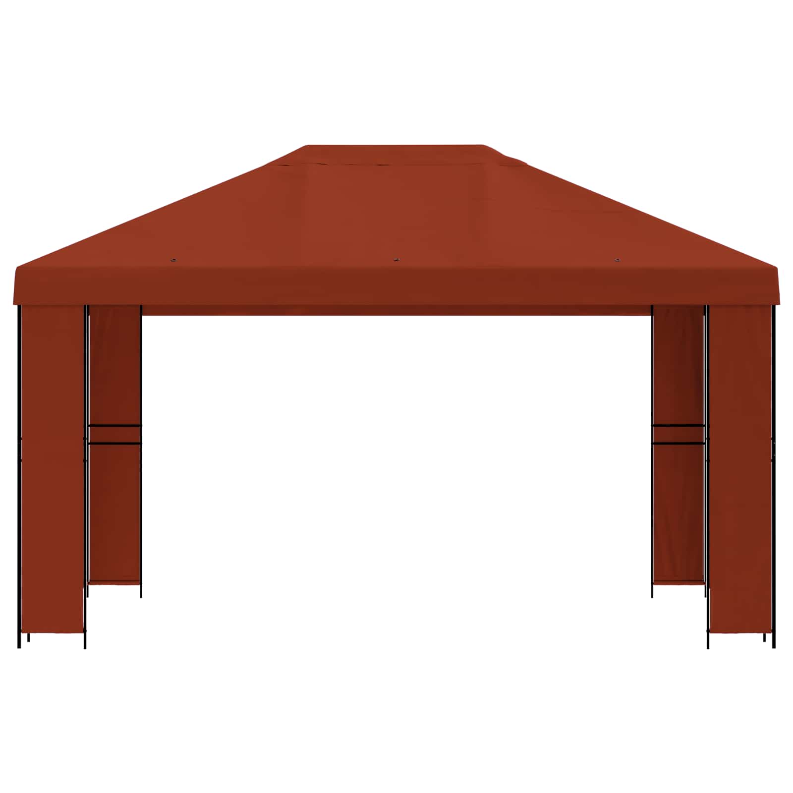 Prieel 4 × 3 m Terracotta Polyester en staal 190 image 3