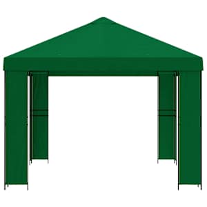 Altán 4 × 3 m Zelená Polyester a ocel 190 gsm - obrázek 4