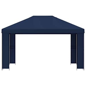 Altán 4 × 3 m Modrá Polyester a ocel 190 gsm - obrázek 3