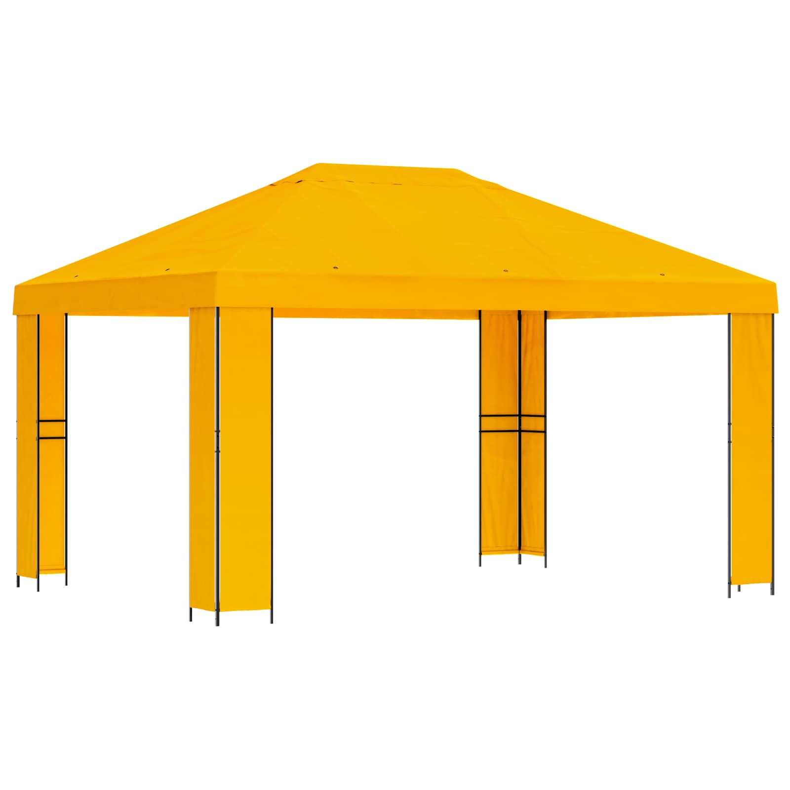 Prieel 4 × 3 m Geel Polyester en staal 190 image 2