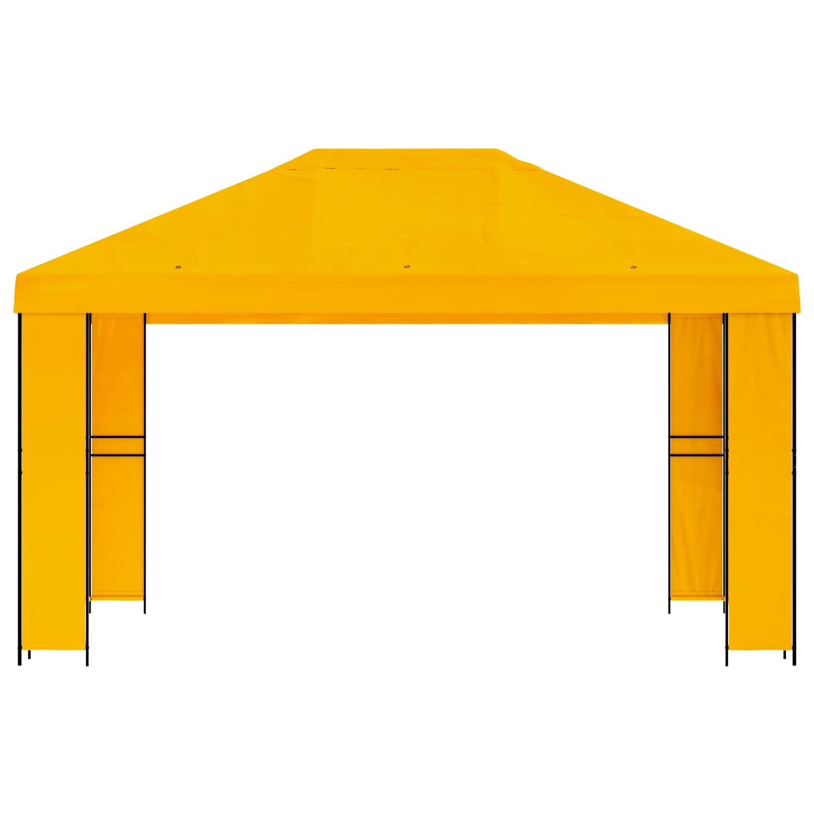 Prieel 4 × 3 m Geel Polyester en staal 190 image 3