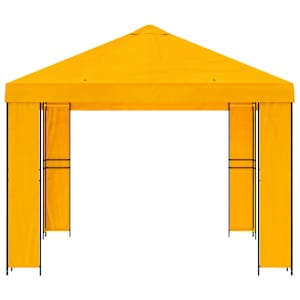 Altán 4 × 3 m Žlutá Polyester a ocel 190 gsm - obrázek 4