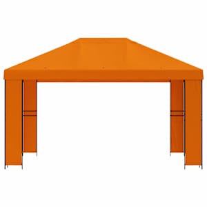 Altán 4 × 3 m Oranžová Polyester a ocel 190 gsm - obrázek 3