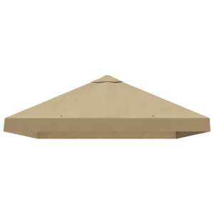 Kryt stanu altánu 6 x 3 m Béžová Polyester 190 - obrázek 4