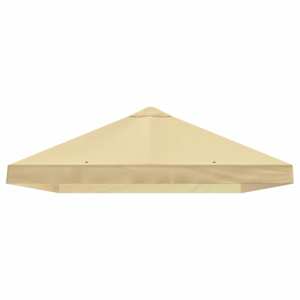 Kryt stanu altánu 6 x 3 m Krémová Polyester 190 - obrázek 4